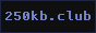A proud member of the 250KB Club