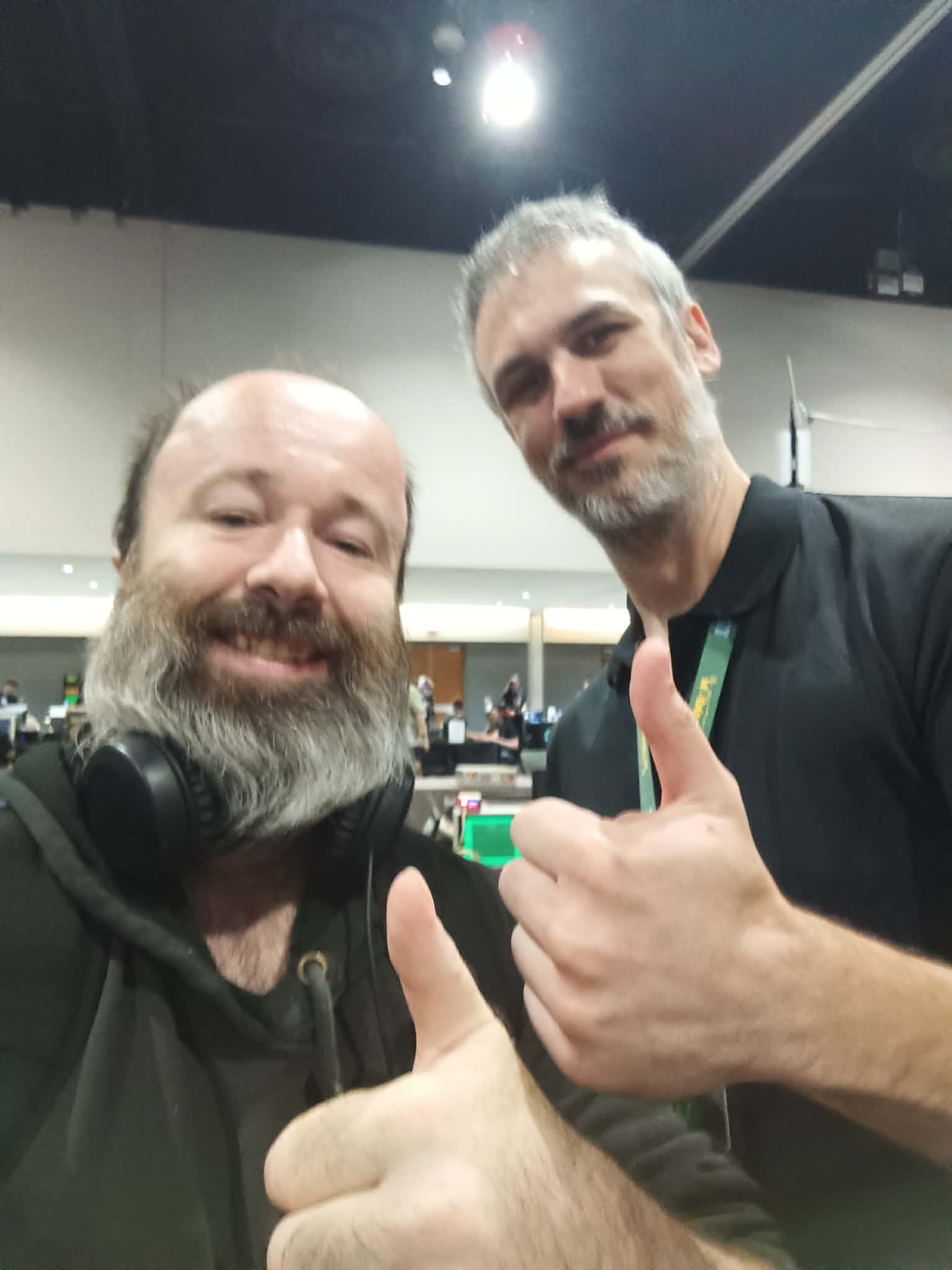Me and David of the YouTube channel Usagi Electric. Dude is an expert in fixing up mainframe-sized computers from the mid-1900's.