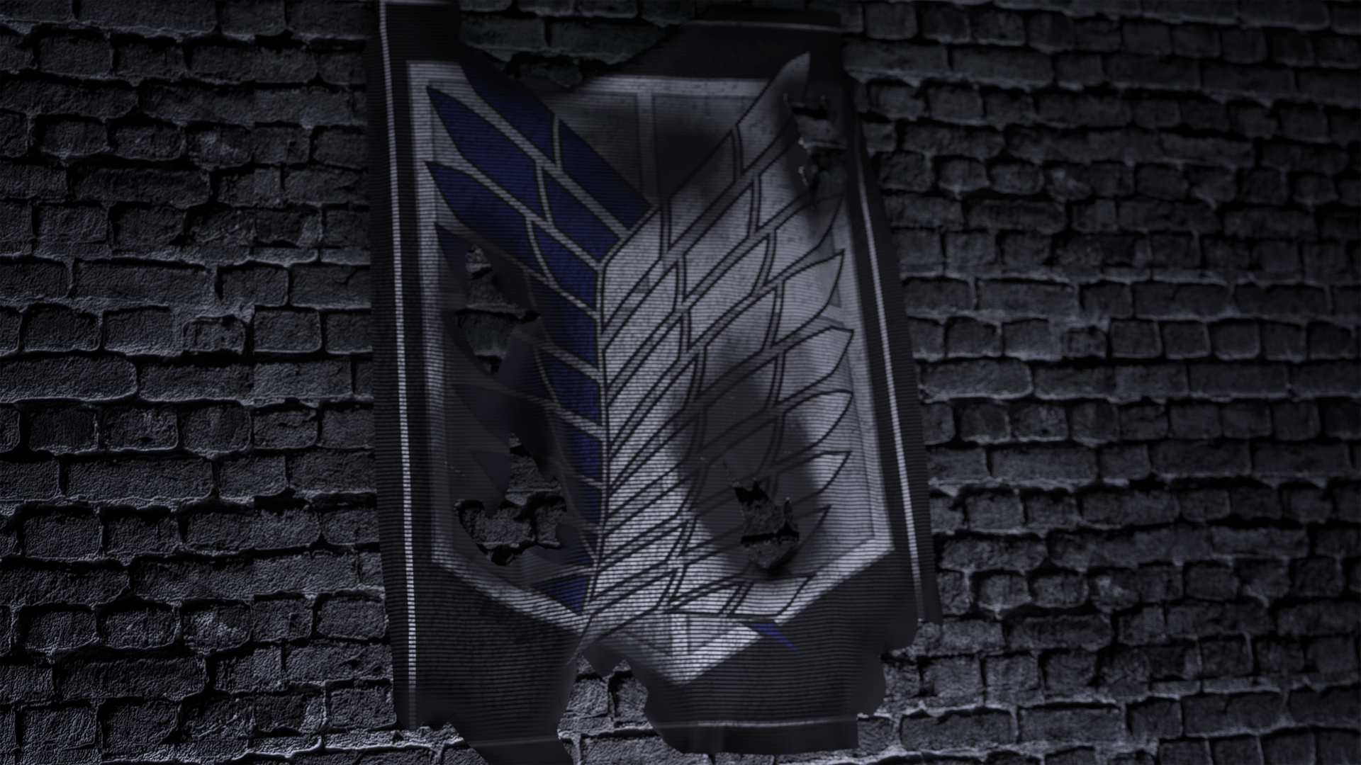 Attack On Titan 3D Flag